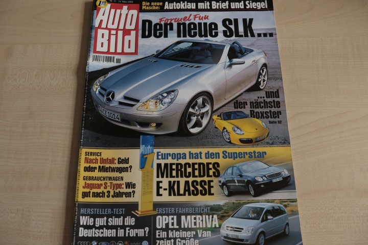 Deckblatt Auto Bild (11/2003)